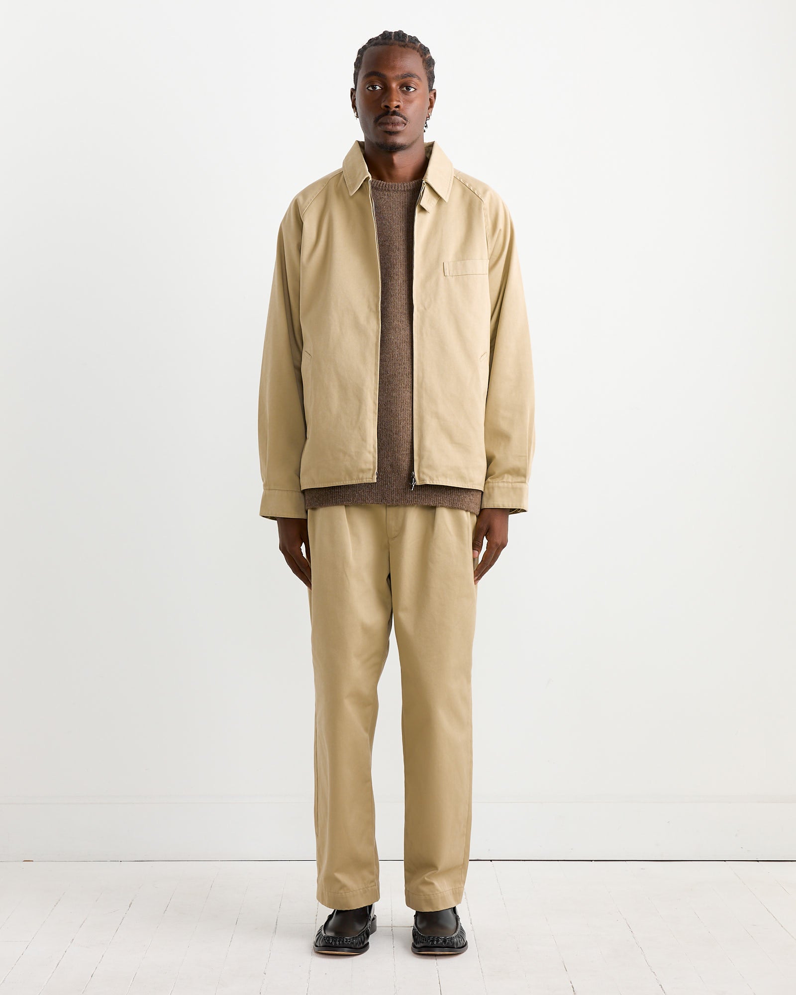 Windstopper Chino Crew Jacket in Khaki