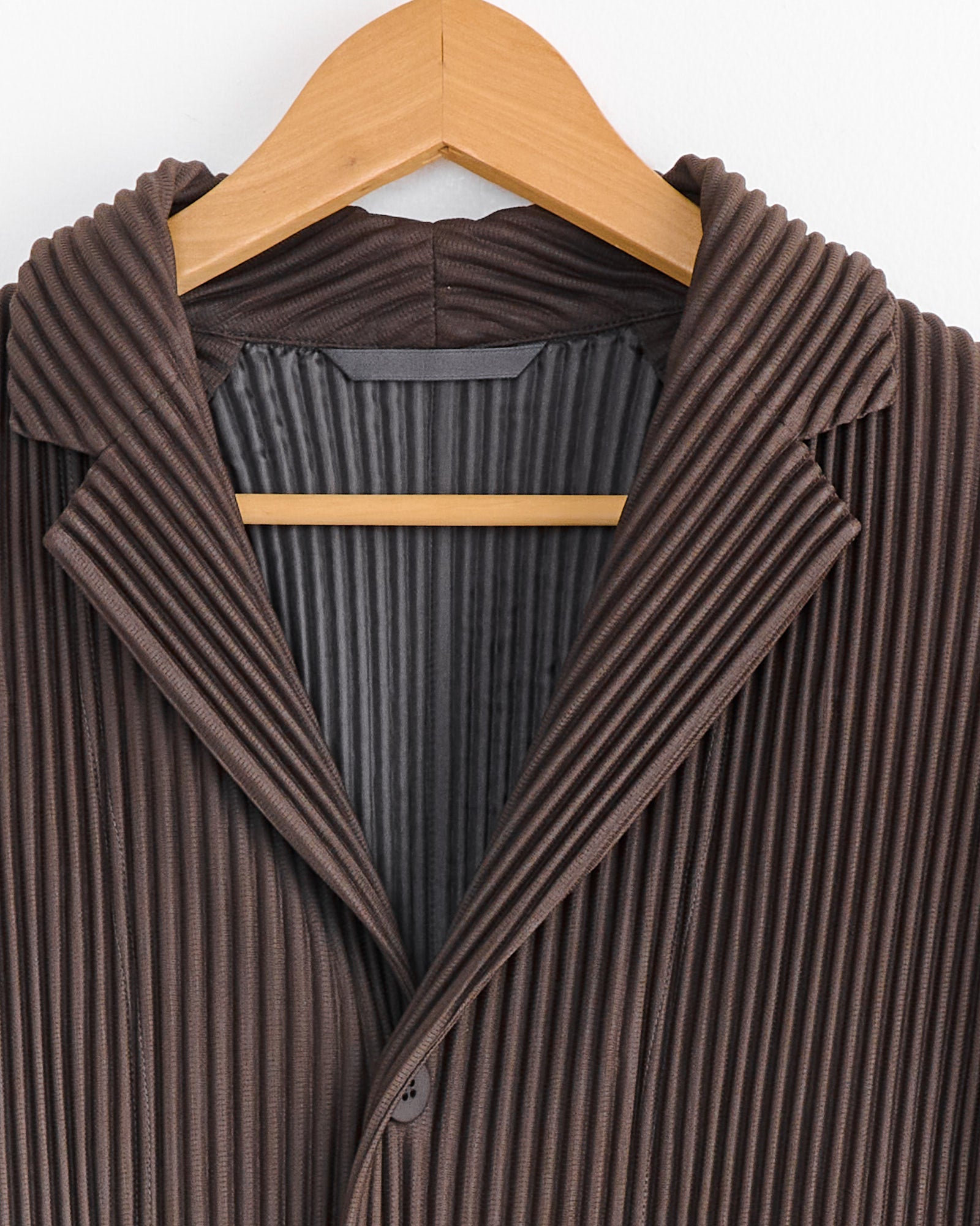 Tailored Pleats 2 Blazer in Mud Brown