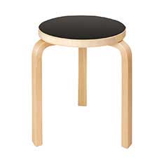 Artek スツール ブラック(ブラック)：ホーム
