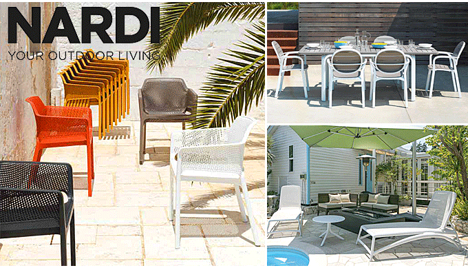 ナルディ アウトドアリビング イタリア おしゃれな ガーデンセット