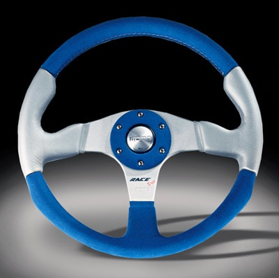 MOMO RACE ステアリング メタリックブルー φ32 MOMO RACE ステアリング