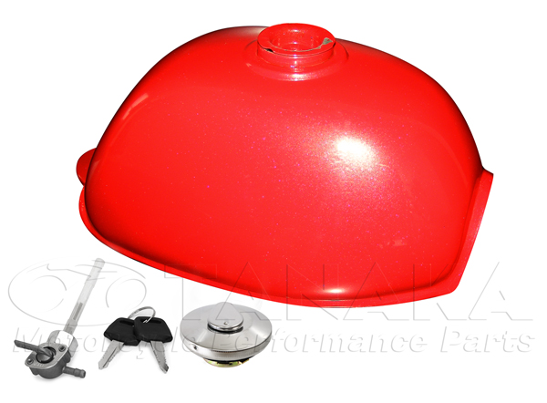 233wモンキー用 FIタイプタンク レッド｜ モンキーパーツはバイク