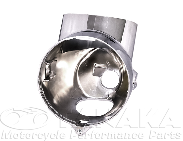 1200w初期型ダックス・シャリータイプヘッドライトケース メッキ