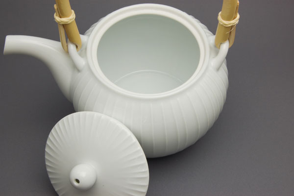 白山陶器 白磁立筋 土瓶｜和食器の通販 monsen