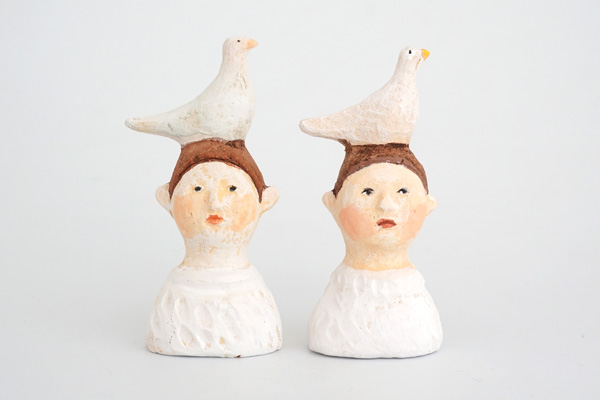 にしおゆき 陶製人形 鳩のトルソ｜和食器の通販 monsen