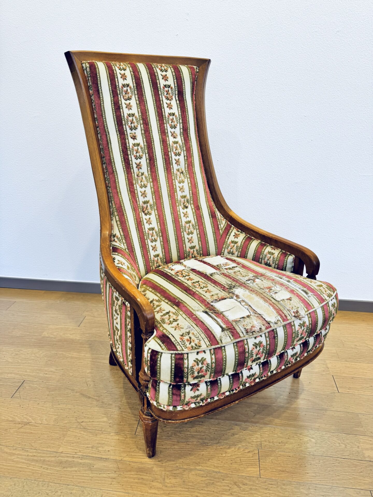 Drexel Heritage（ドレクセルヘリテイジ）ハイバックチェアの張り替え