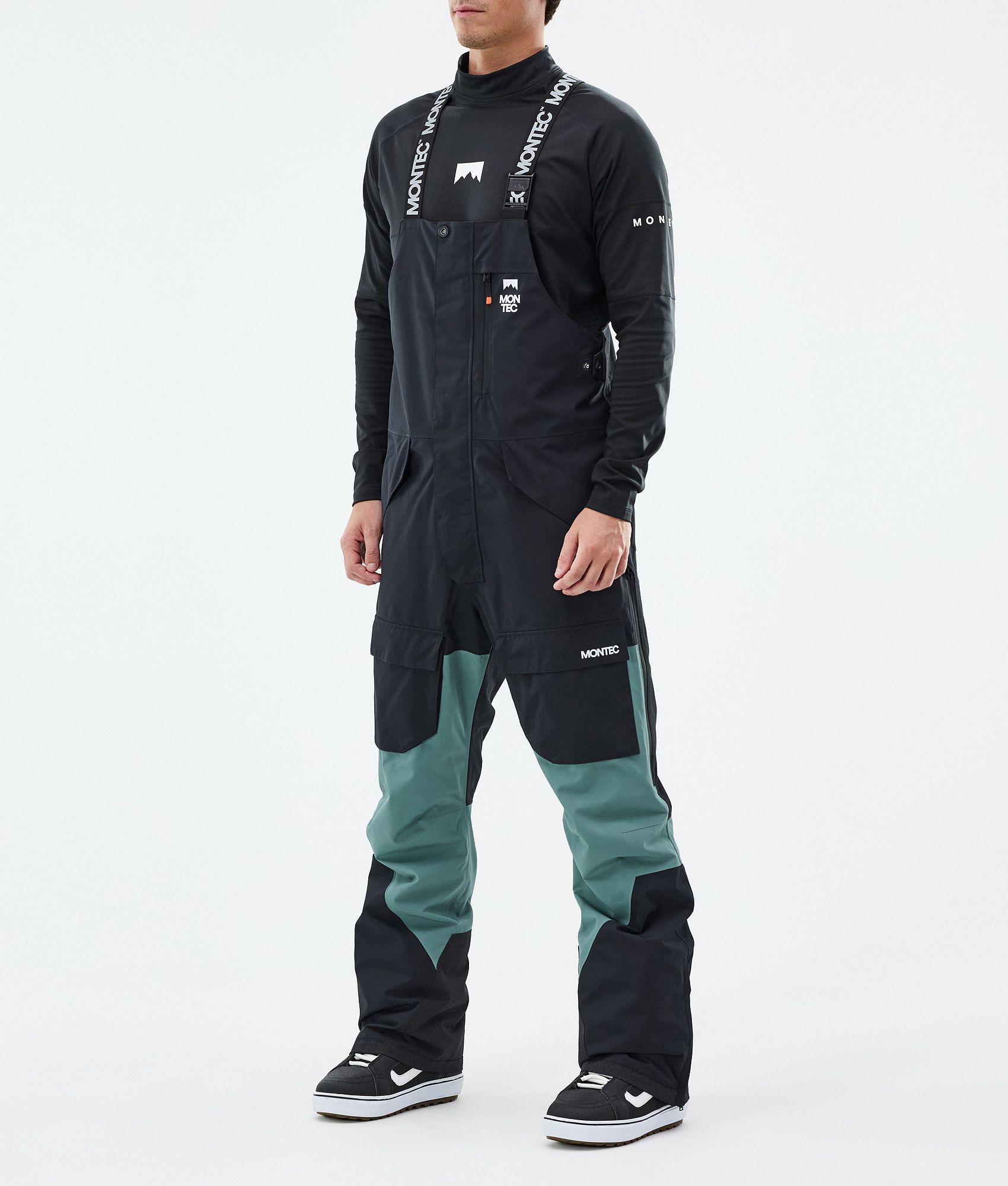 Montec Fawk Snowboard Pants Men Black/Atlantic | Montecwear.com