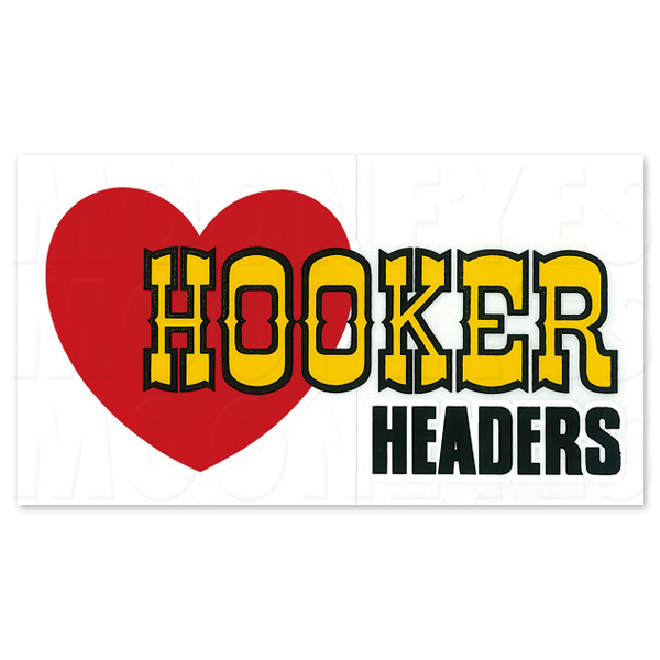 ホットロッド ステッカー HOOKER HEADERS ステッカー - MOONEYES