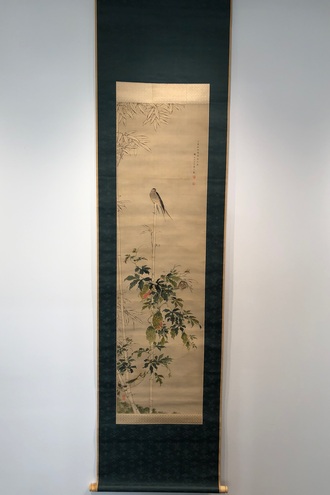 掛軸-1284 梅田雲浜 2行書 印刷工芸作品 幕末の志士 掛軸-1284 梅田