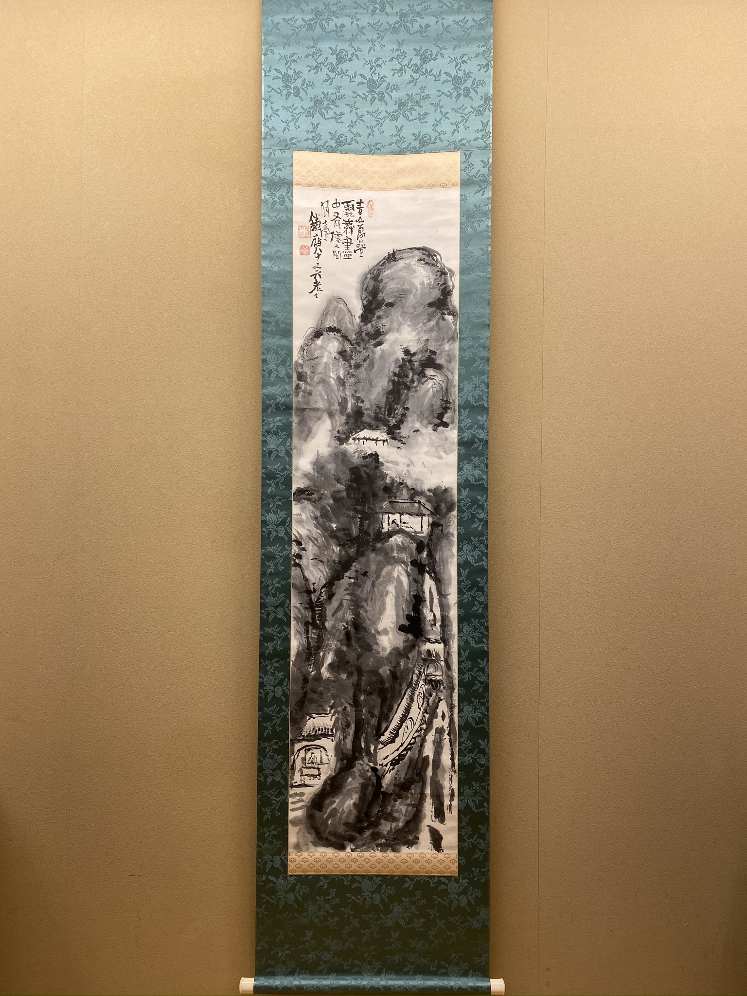 掛け軸 富岡百練［樵父問答之図］紙本 木箱付き！ 【公式通販】