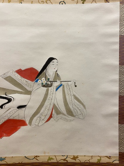 平高醒邨 「日蓮上人 御影」（日蓮聖人座図） 絹本 日本画 師；