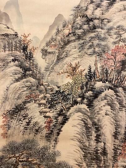 田能村直入 秋景山水図｜古美術・掛け軸の販売・買取・鑑定-松本松栄堂