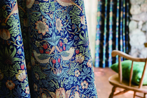 ウィリアムモリス ドレープカーテン サンゲツ ｜松装(マツソウ)