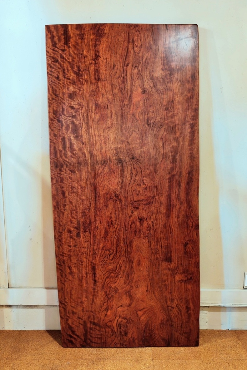 神奈川県 海老名店展示 一枚板 アフリカンローズ材 テーブル用天板