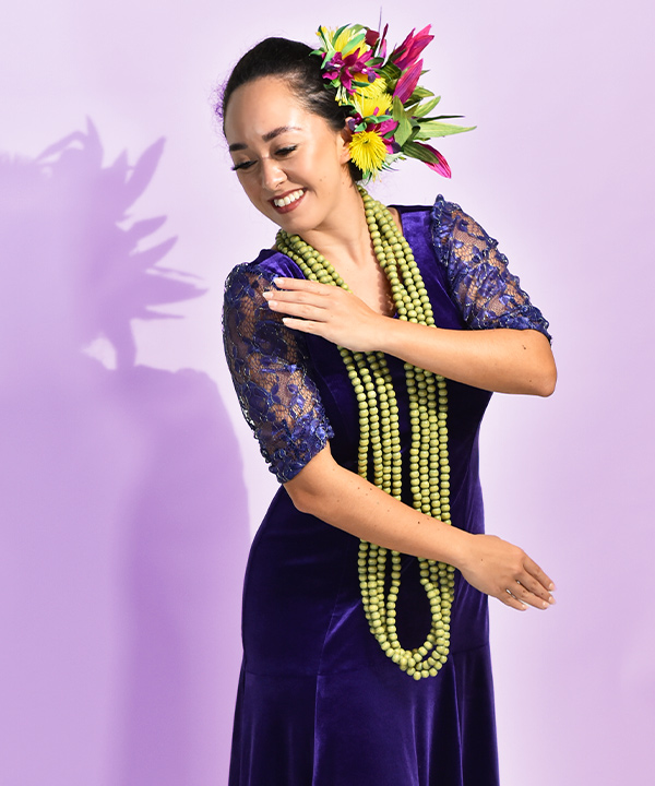 mmj マウナロア フラダンス 衣装 スカート 紫 パープル ハワイアン mmj