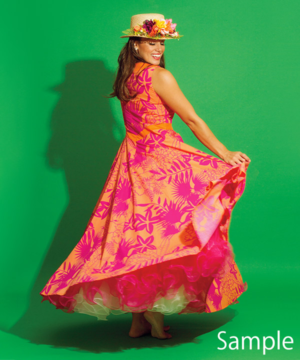 マウナロア【Maunaloa】|フラダンス衣装の専門店|トロピカル／オレンジ