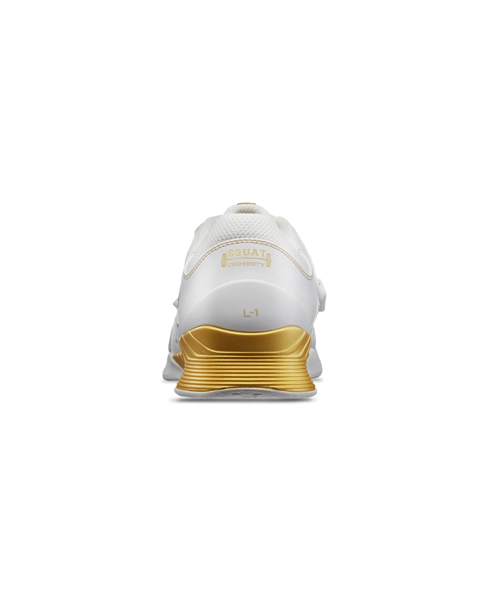 TYR L-1 Lifter White/Gold *Squat University Collaboration