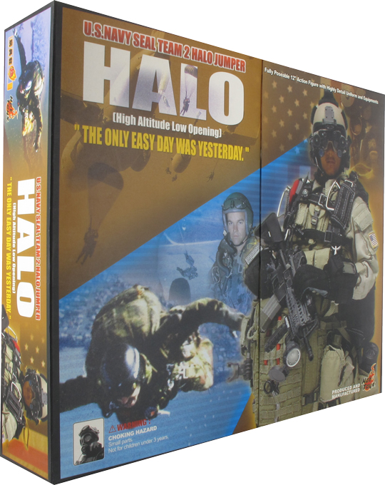 US Navy Seal Team 2 - Halo Jumper Desert Hot Toys - Machinegun