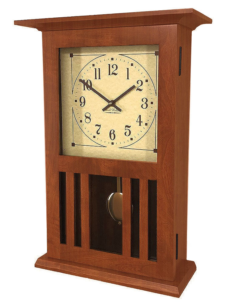 Amish Craftsman Mission Wall Clock - Cherry | Maclin Studio