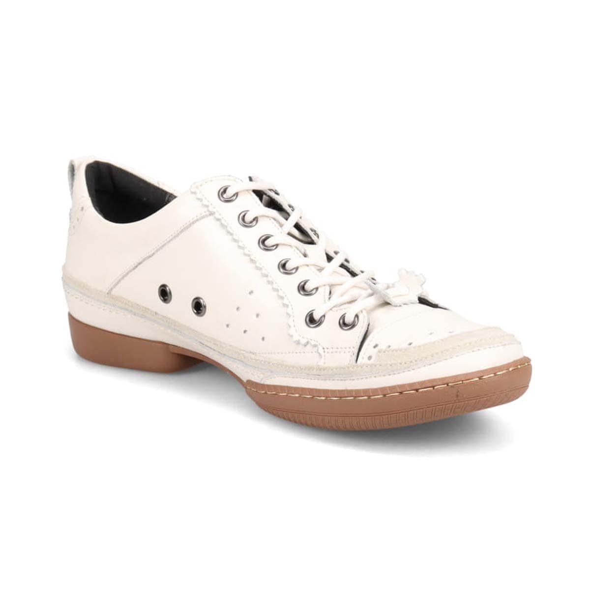 KATHARINE HAMNETT LONDON レースアップカジュアルレザースニーカー