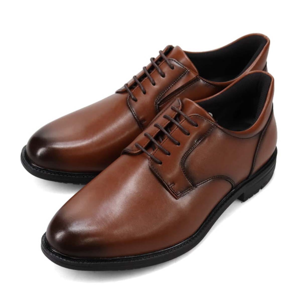 HIROKO KOSHINO HOMME メンズ 外羽根プレーントウビジネスシューズ