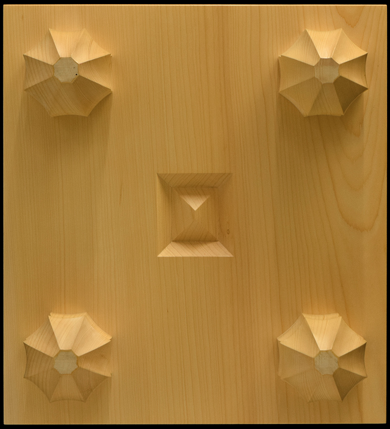 国産本榧足付将棋盤 4寸9分（天柾） sa40050 | 前川榧碁盤店