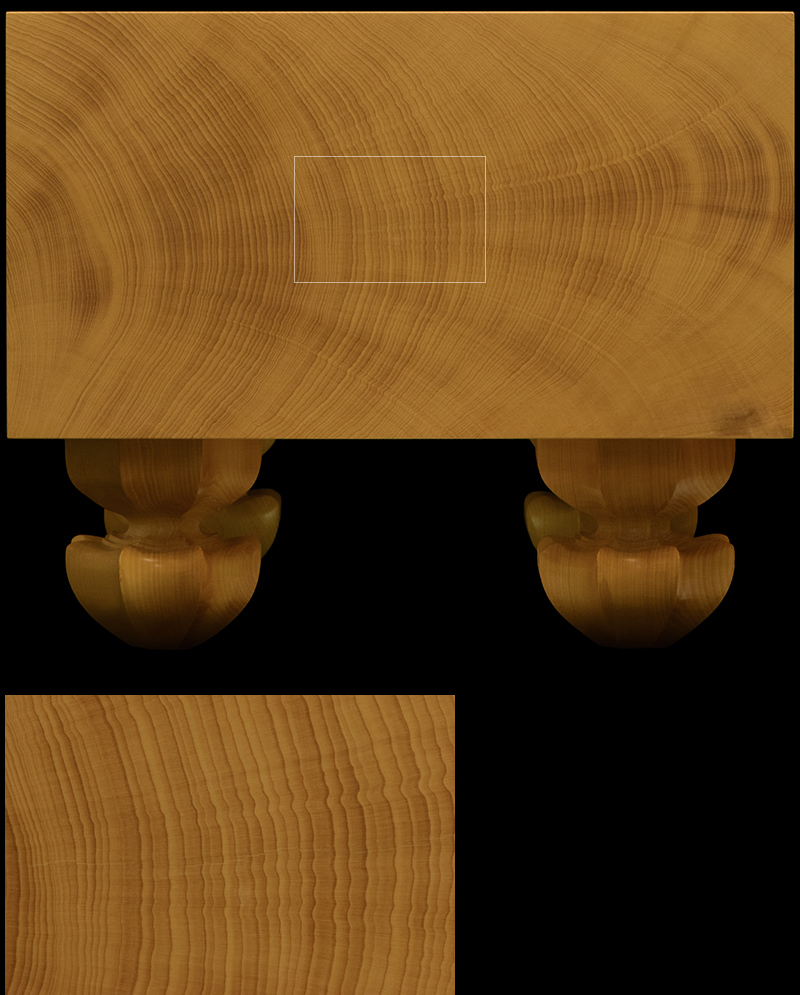 本榧足付将棋盤 6寸（天地柾） sa60037 | 前川榧碁盤店