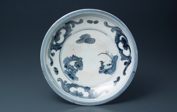 Kan 江戸中 初期伊万里 極上油壺 貫入 縁広型 鯉、トンボ文 Kan様専用