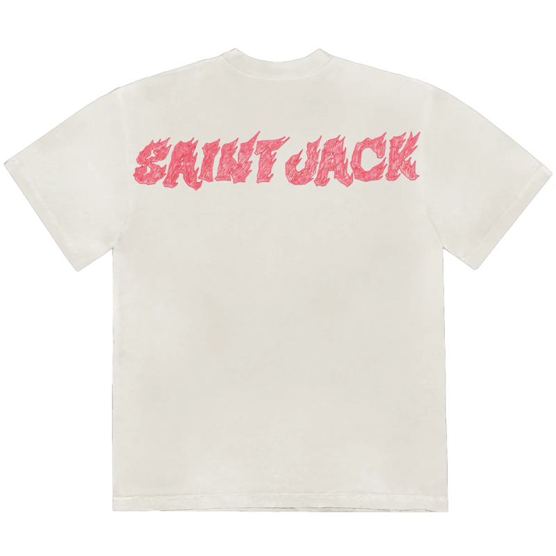 UTOPIA x Saint Michael 1A White Unisex tee Shirt - Travis Scott