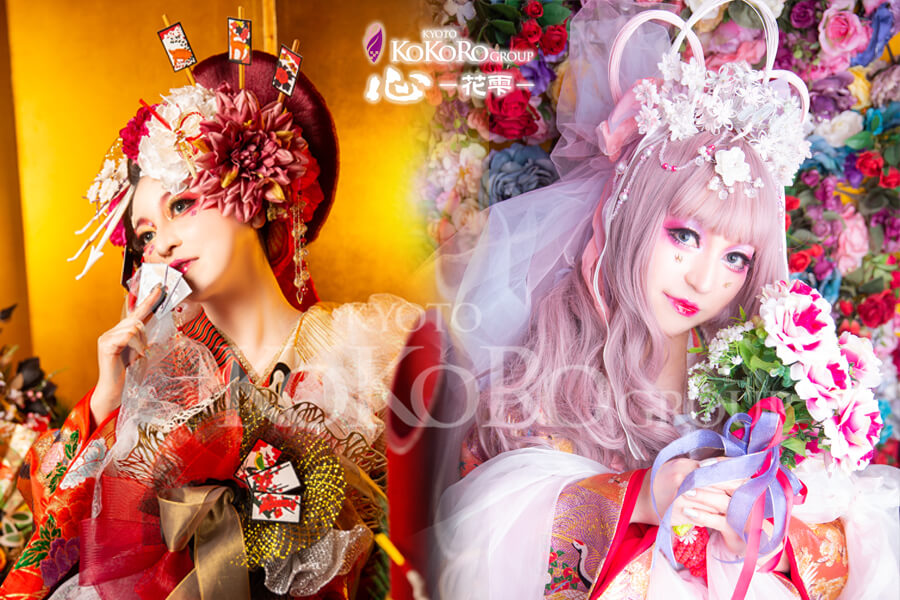 花あわせと羽衣天女+ﾟ*｡:ﾟ+♡ | 京都祇園の花魁体験専門店「心-花雫-」