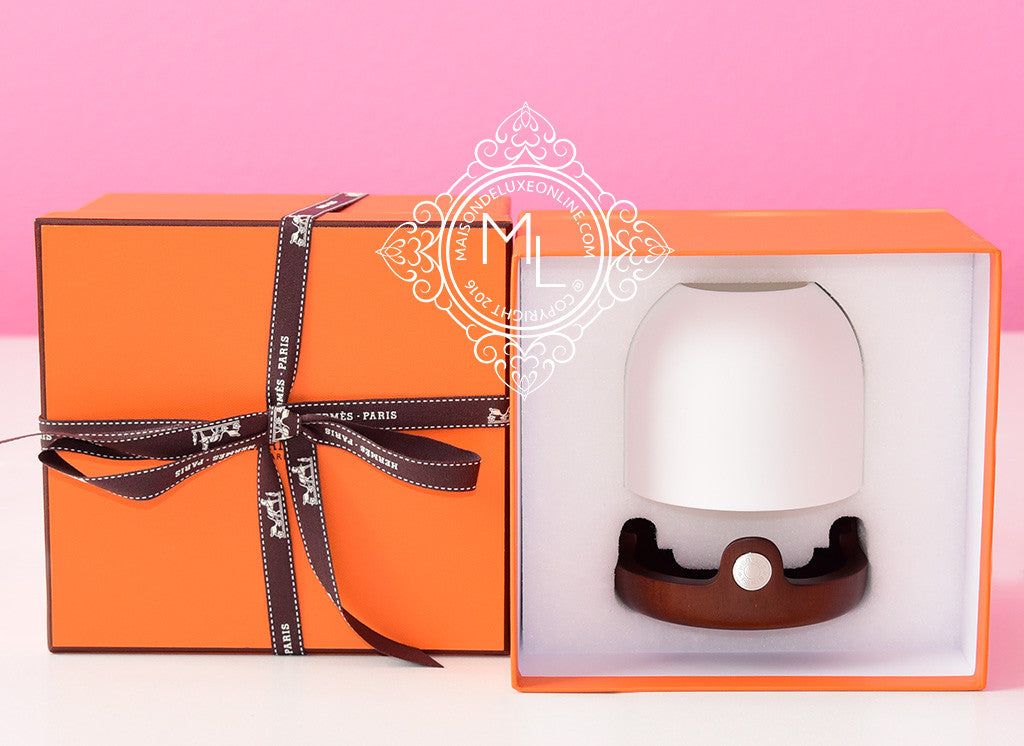 Hermes Classic Selene Porcelain Candle Holder Lamp Home Avalon