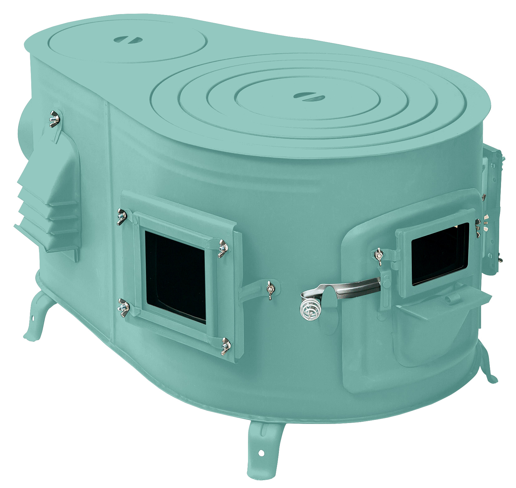 カラータマゴ型3面窓付薪ストーブ”FIRE SIDE” 大1号 商品