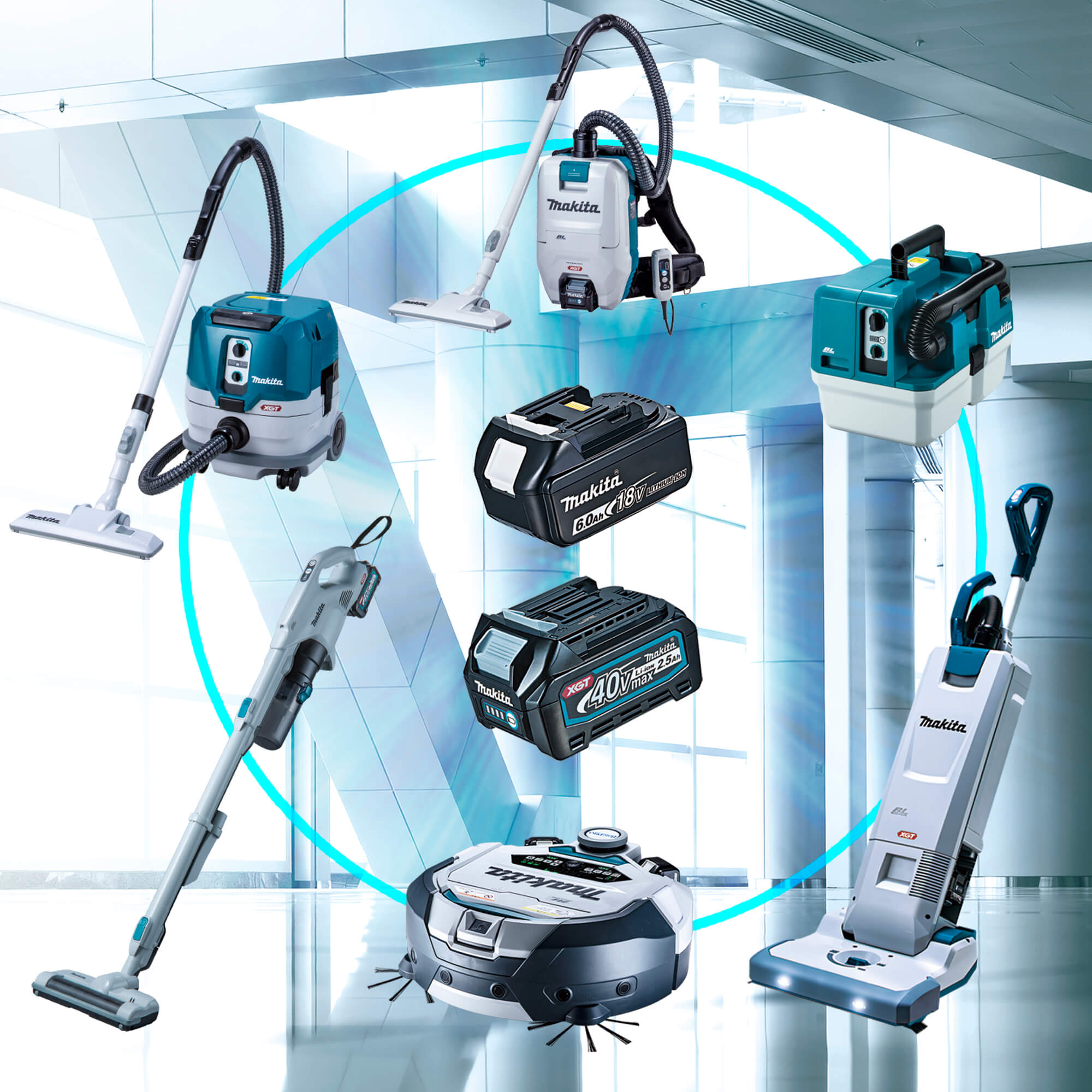 充電式クリーナ マキタのターボ60 とターボ2 充電器 ソフトケースは別