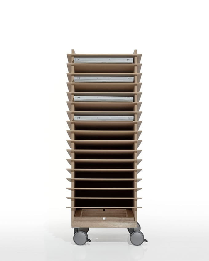 A3書類トレー 高さ900mm キャスター付き|オフィス収納ツールの通販なら