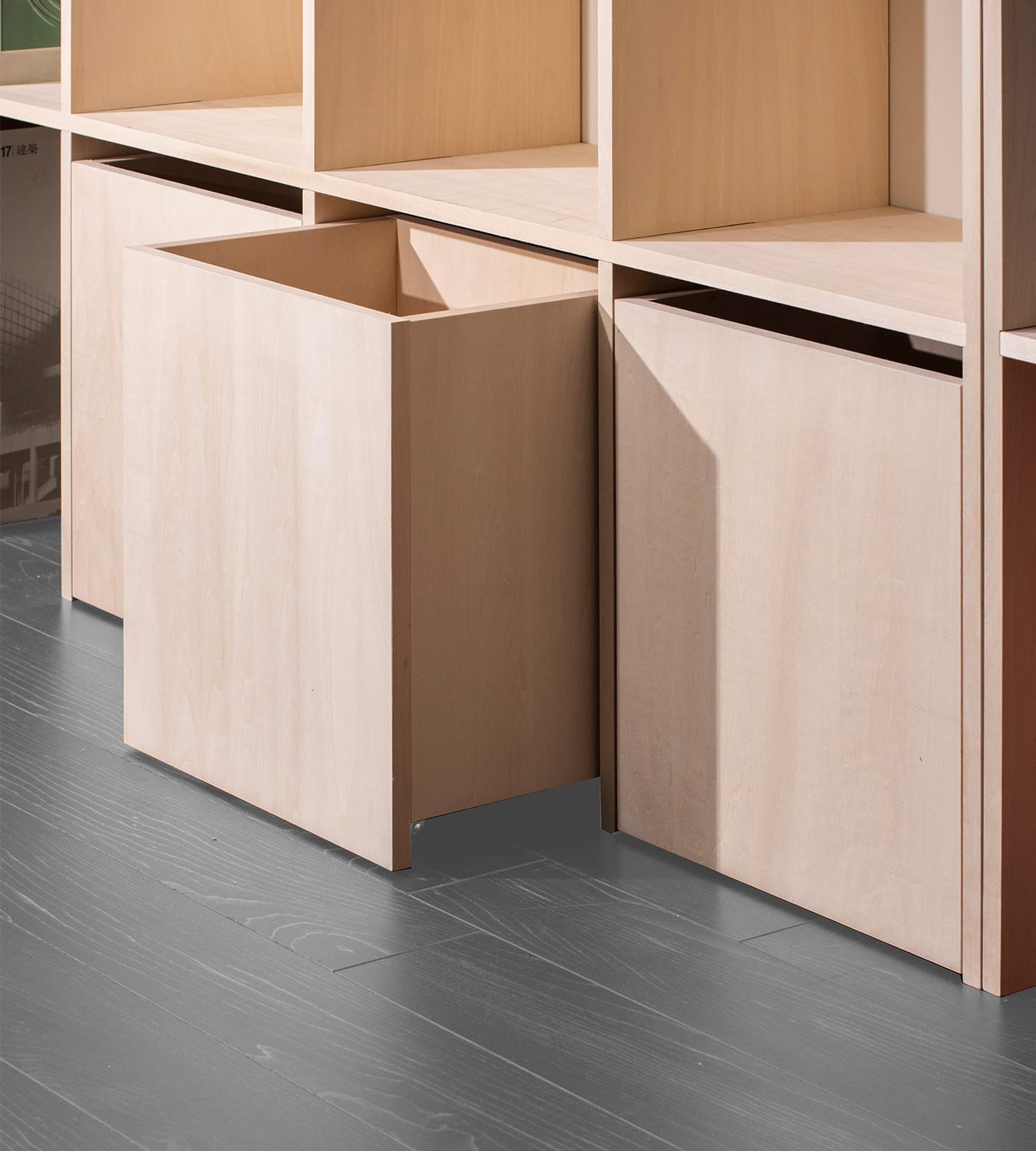 キャスター付き収納ボックス 奥行250mm専用 | Shelf 壁一面の本棚