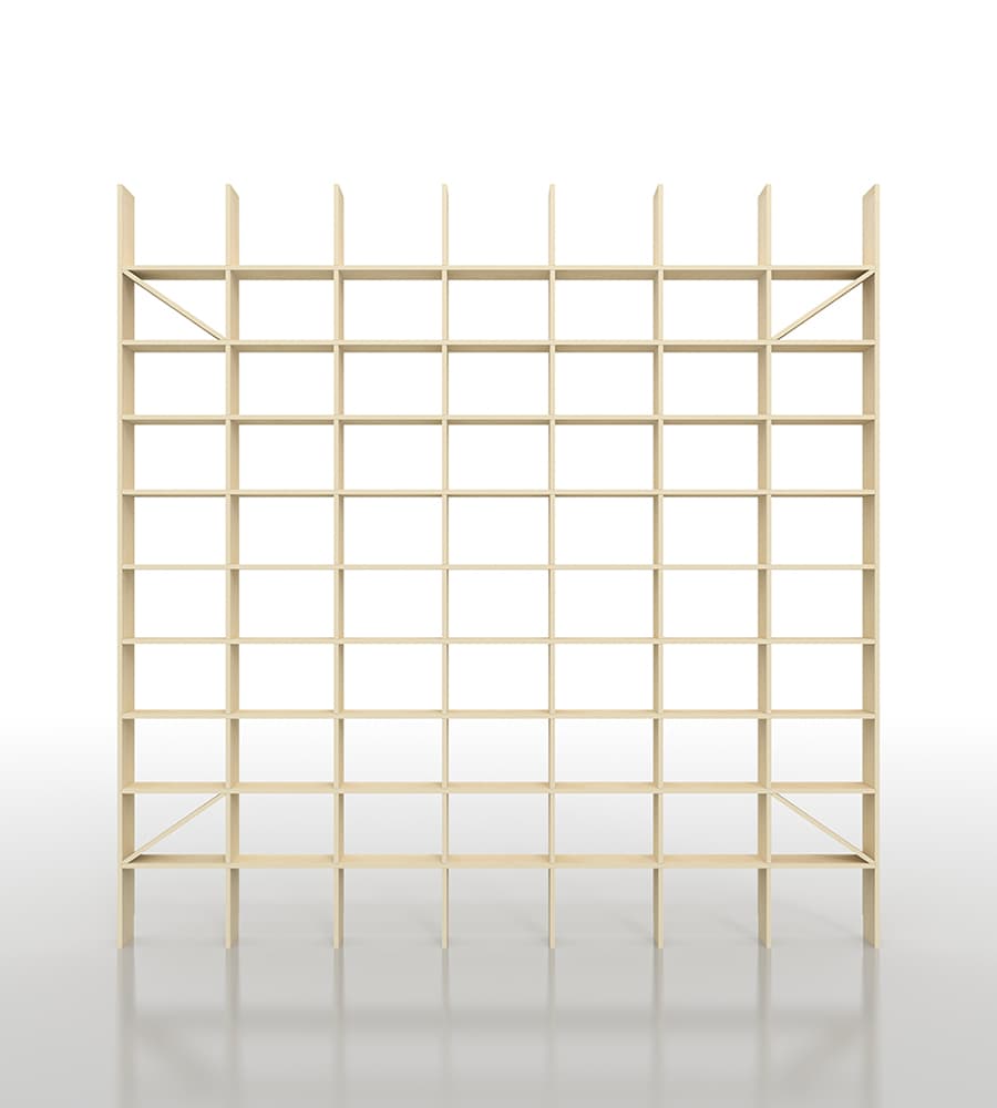 壁一面のA5判本棚 奥行180mm 縦10コマ×横7コマ|本棚の通販はマルゲリータ