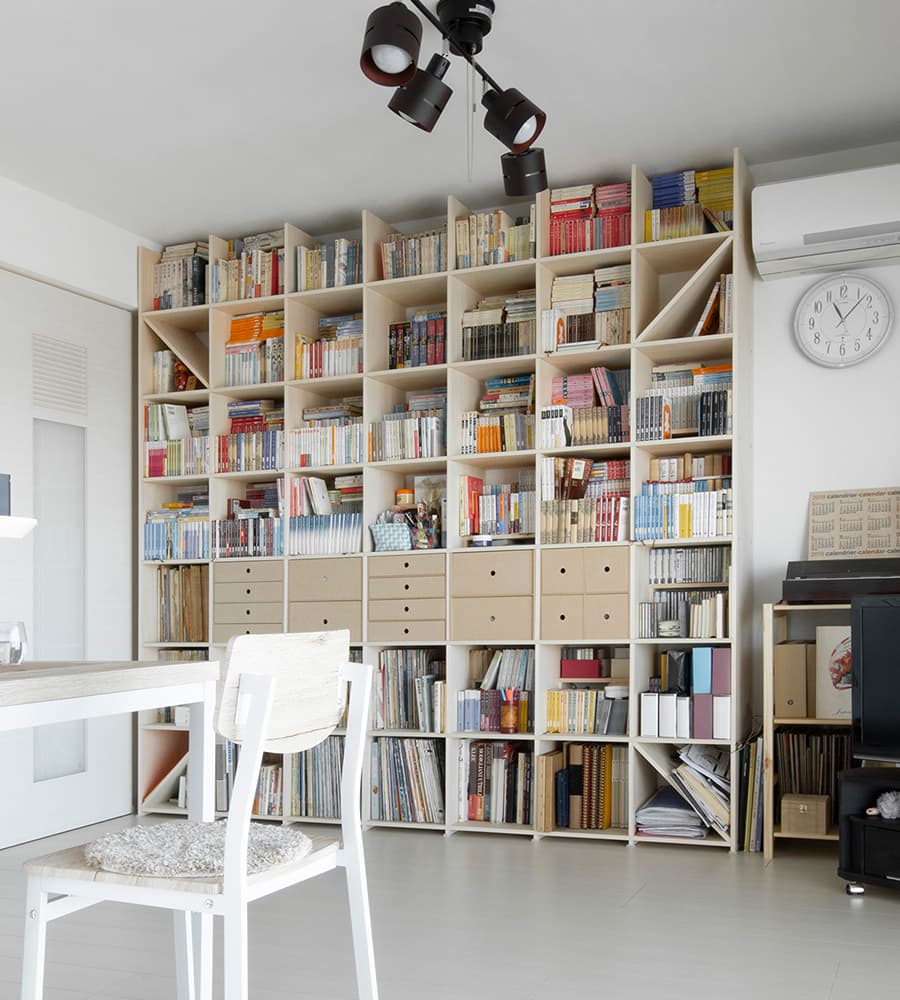 本棚 大型本を収納できる大容量本棚|本棚の通販はマルゲリータ