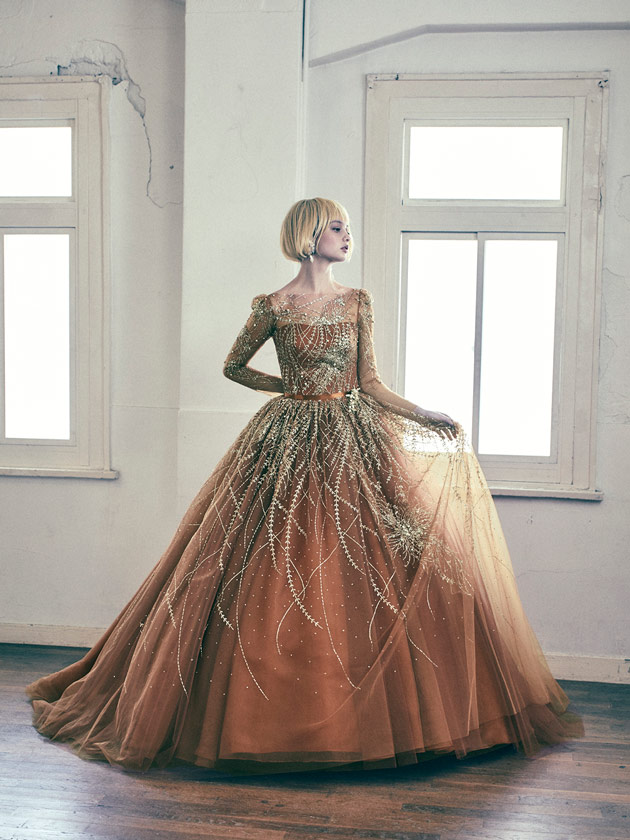 ANT0341 terracotta | ウエディングドレス『マリアローザ（MARIAROSA）』