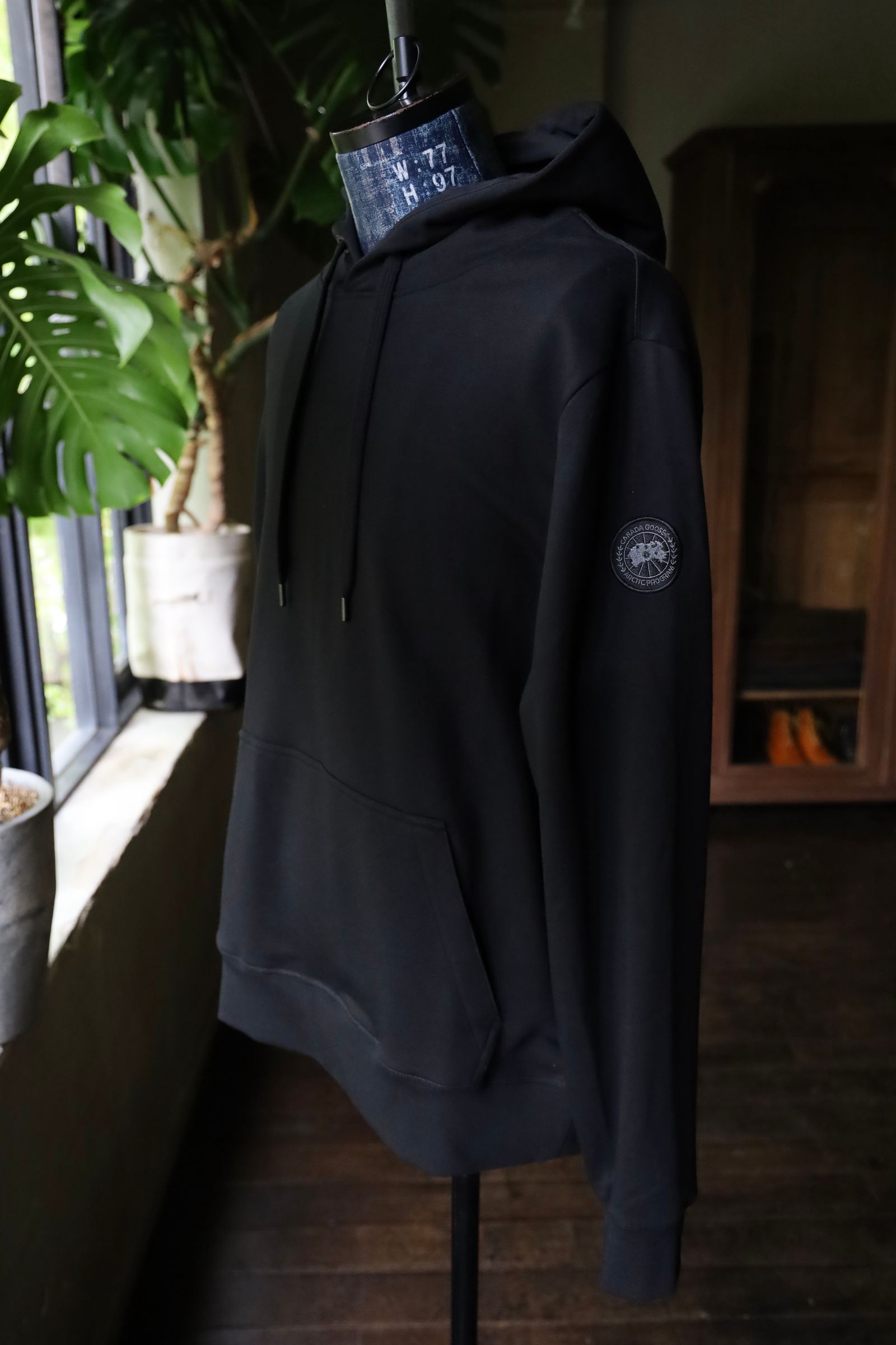 CANADA GOOSE - カナダグース HURON HOODY BLACK LABEL(7403MB) BLACK