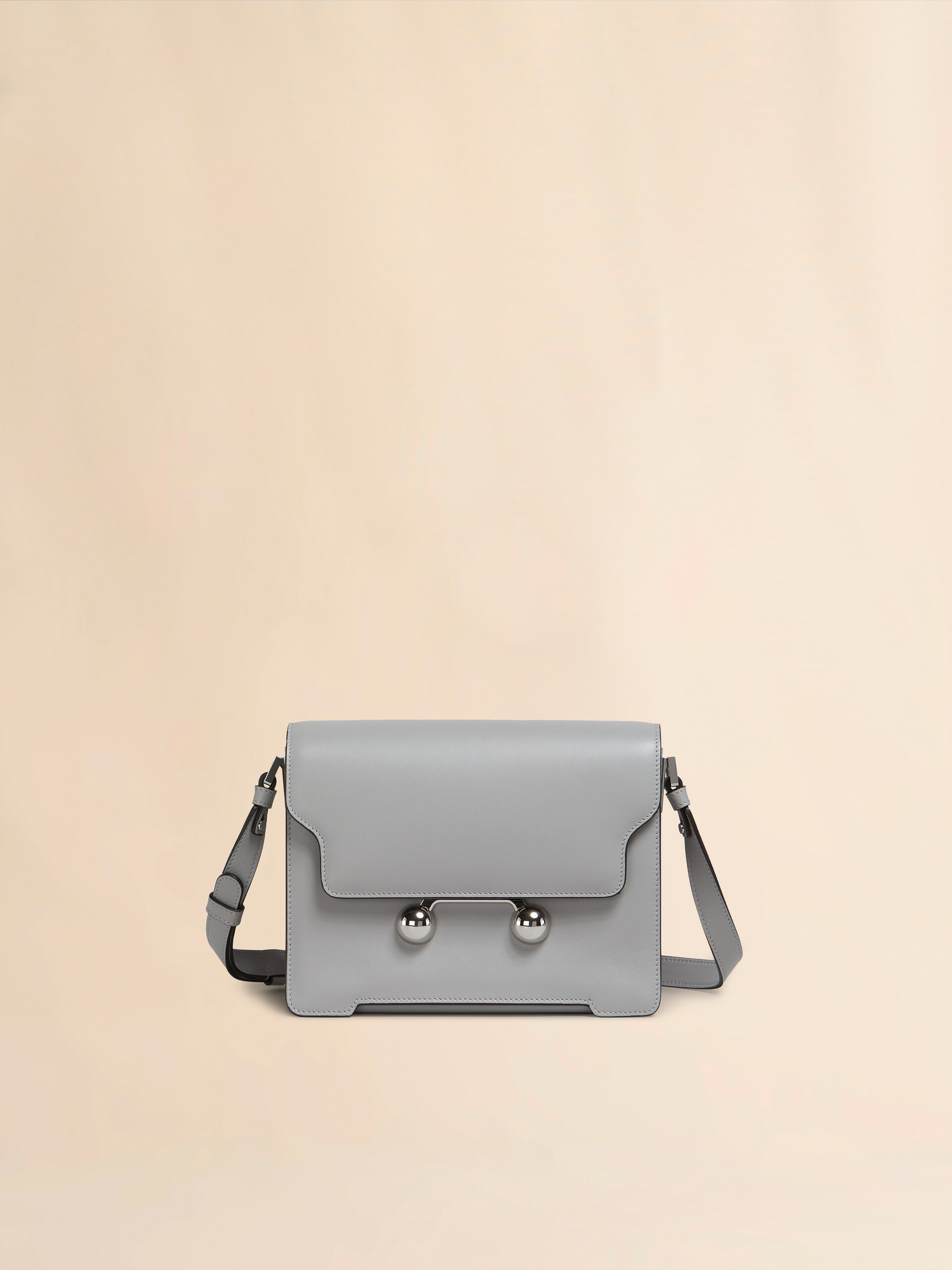 Light grey leather Trunkaroo medium shoulder bag | Marni