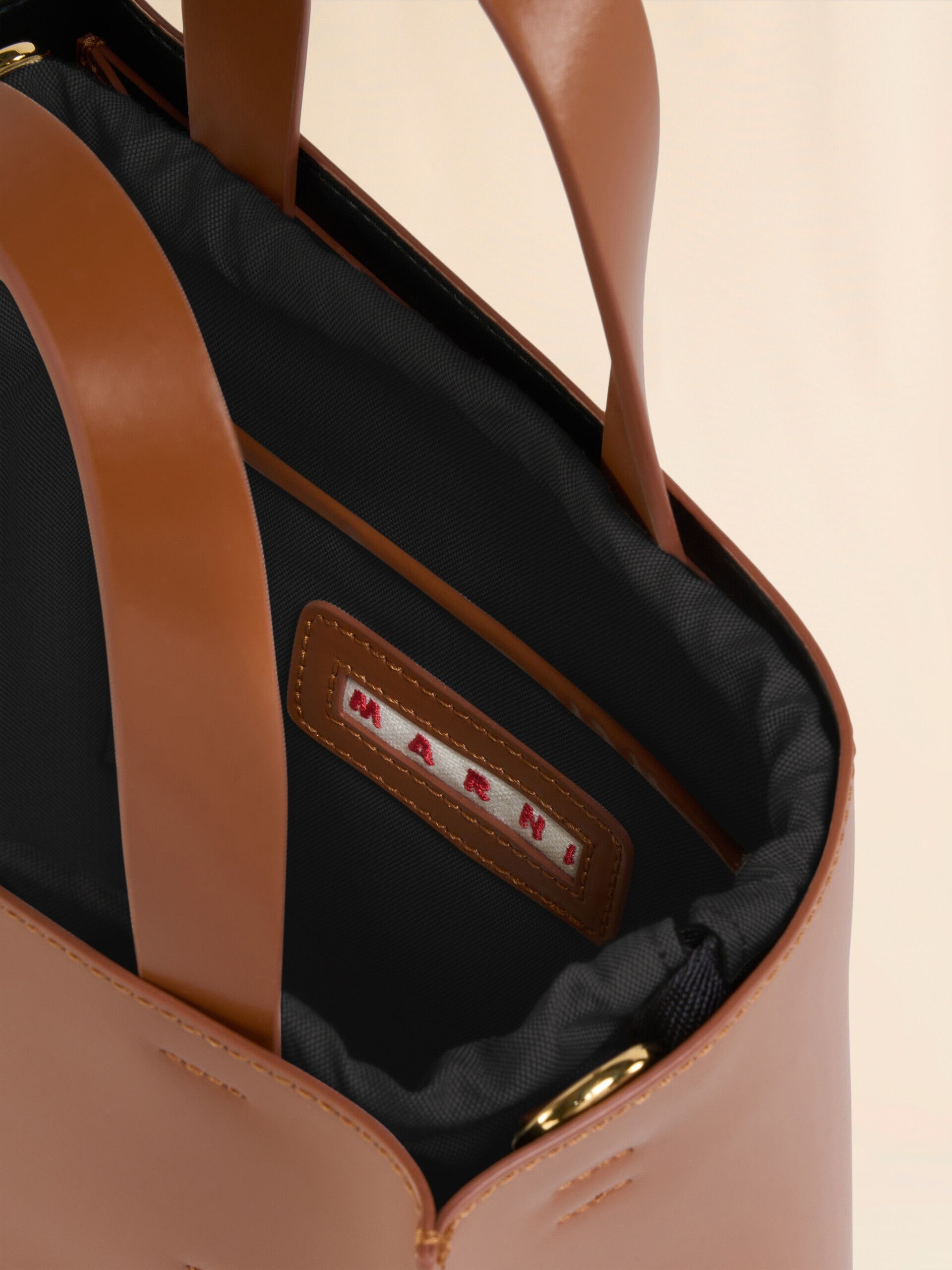 Museo Mini Bag in brown leather | Marni