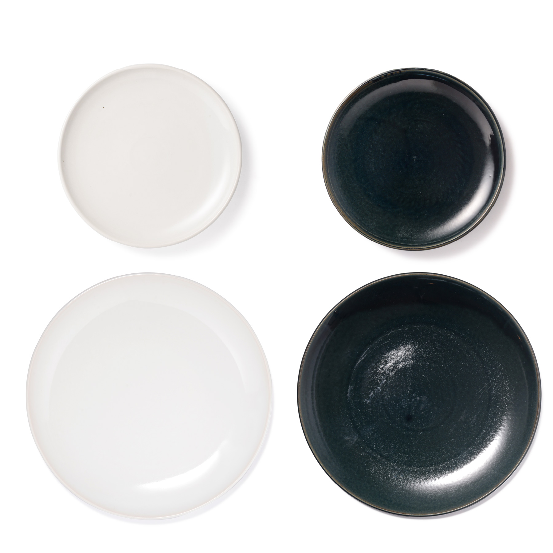 ☆ほぼ未使用!!「」黒壷マークのプレート皿5枚セット・26.5㎝ ☆ほぼ未