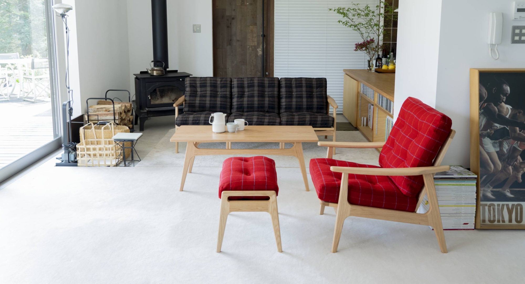 マルニ60 ワンシーター ウォルナットmaruri60 2脚セット フレームのみ