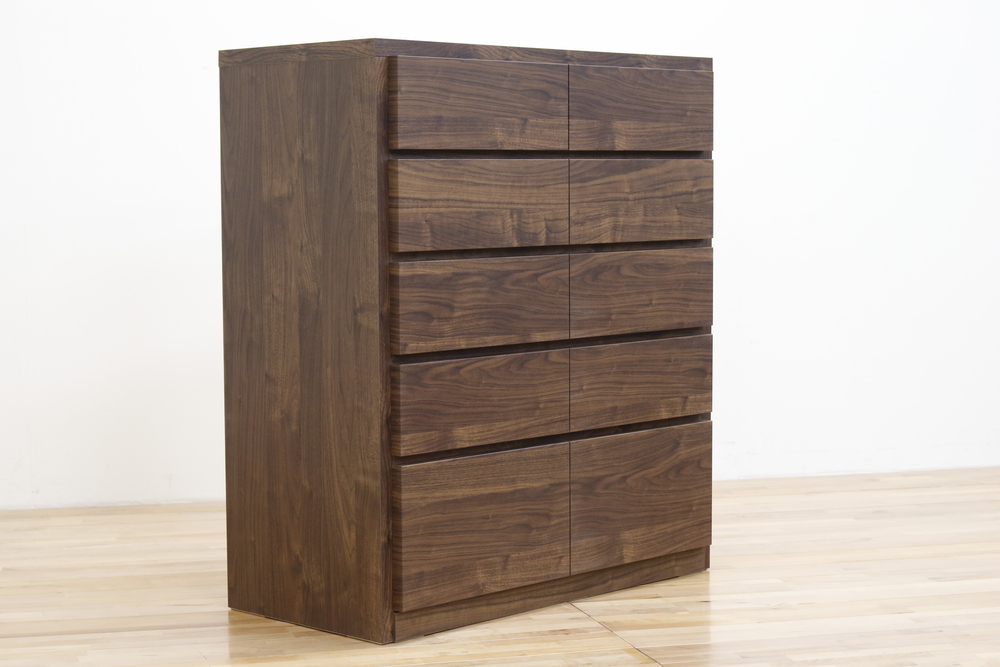 キューブ 幅90-5段チェスト ウォールナット | チェスト・タンス | 丸田