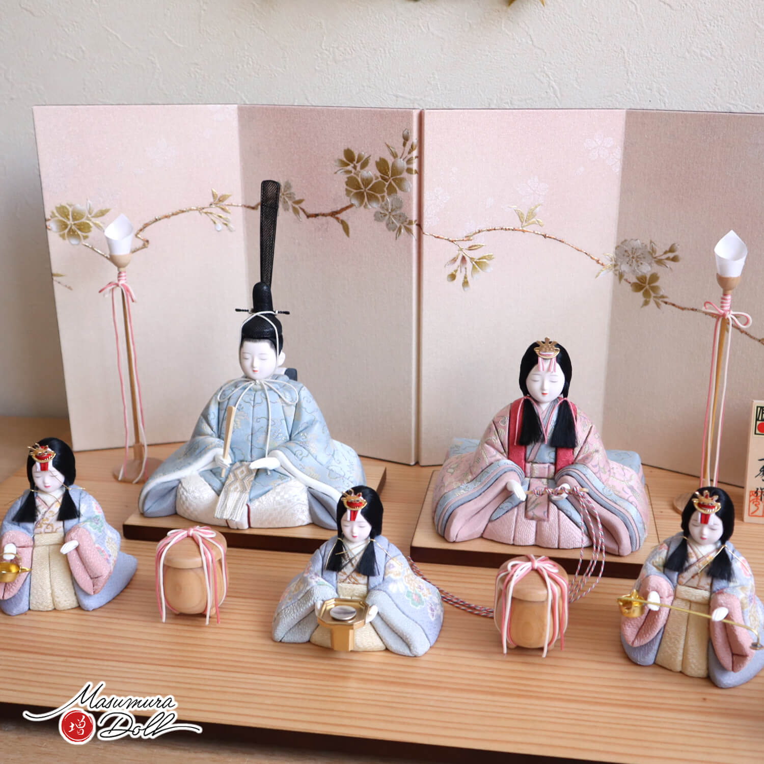 新作 伝統工芸品 正絹 木村一秀作 「風花雛」正絹西陣織 桜ぼかし金銀