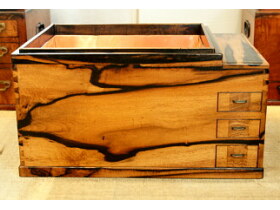 黒柿関東火鉢 骨董 ～大変希少な黒柿を材とした火鉢｜炭専門商社