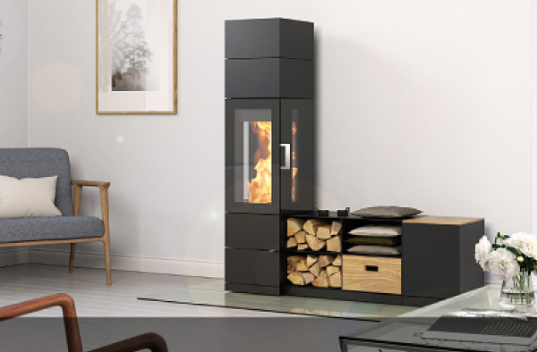 HASE 薪ストーブ 二段式 スチール製 ハーゼ/薪ストーブ/薪ストーブの