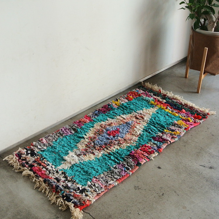 モロッコ絨毯 85cm×180cm ボシャルウェット モロッコ絨毯 85cm×180cm