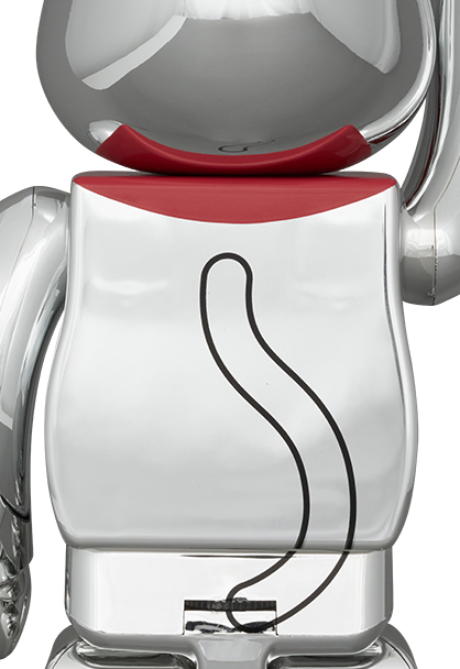 MEDICOM TOY - BE@RBRICK 招き猫 開運 弐 発光 銀メッキ 400％