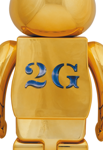 MEDICOM TOY - BE@RBRICK SORAYAMA × 2G GOLD Ver. 1000％